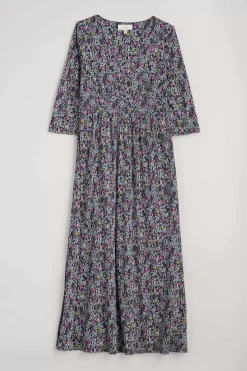 Seasalt Cornwall Dresses<Maggie Maxi Dress (Gots) Floral Moor Maritime