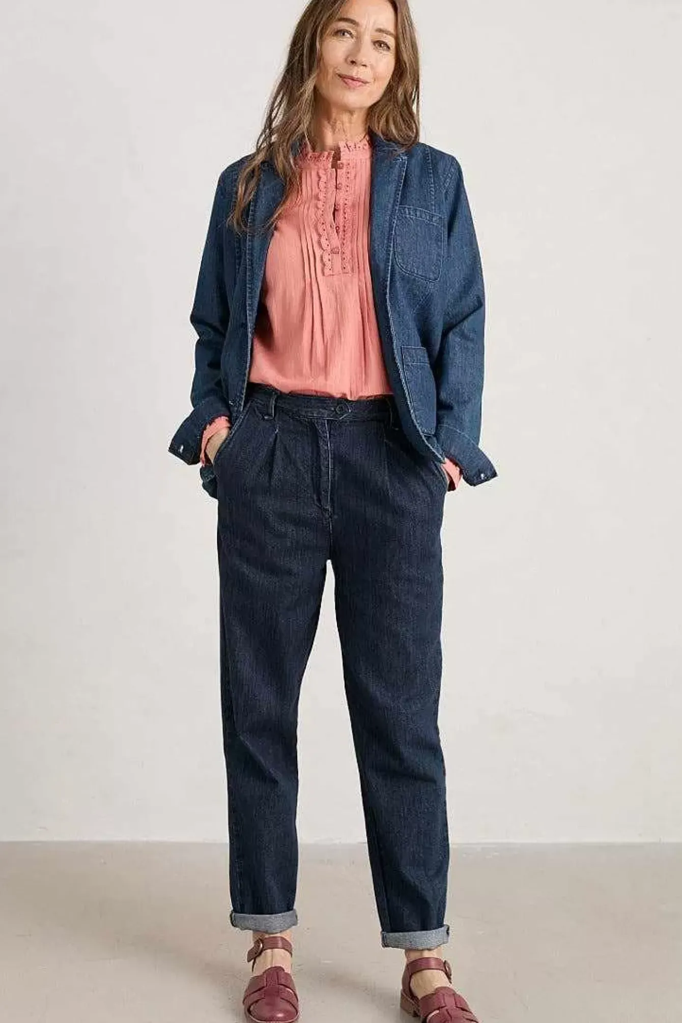 Seasalt Cornwall Trousers & Shorts<Marsland Denim Trousers