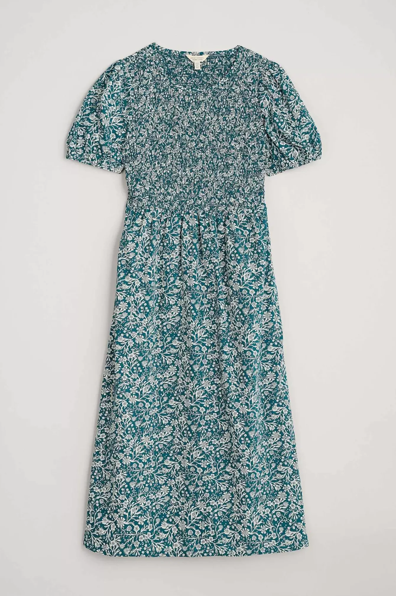 Seasalt Cornwall Dresses<Meadowsweet Short Sleeve Dress Creekside Floral Mast
