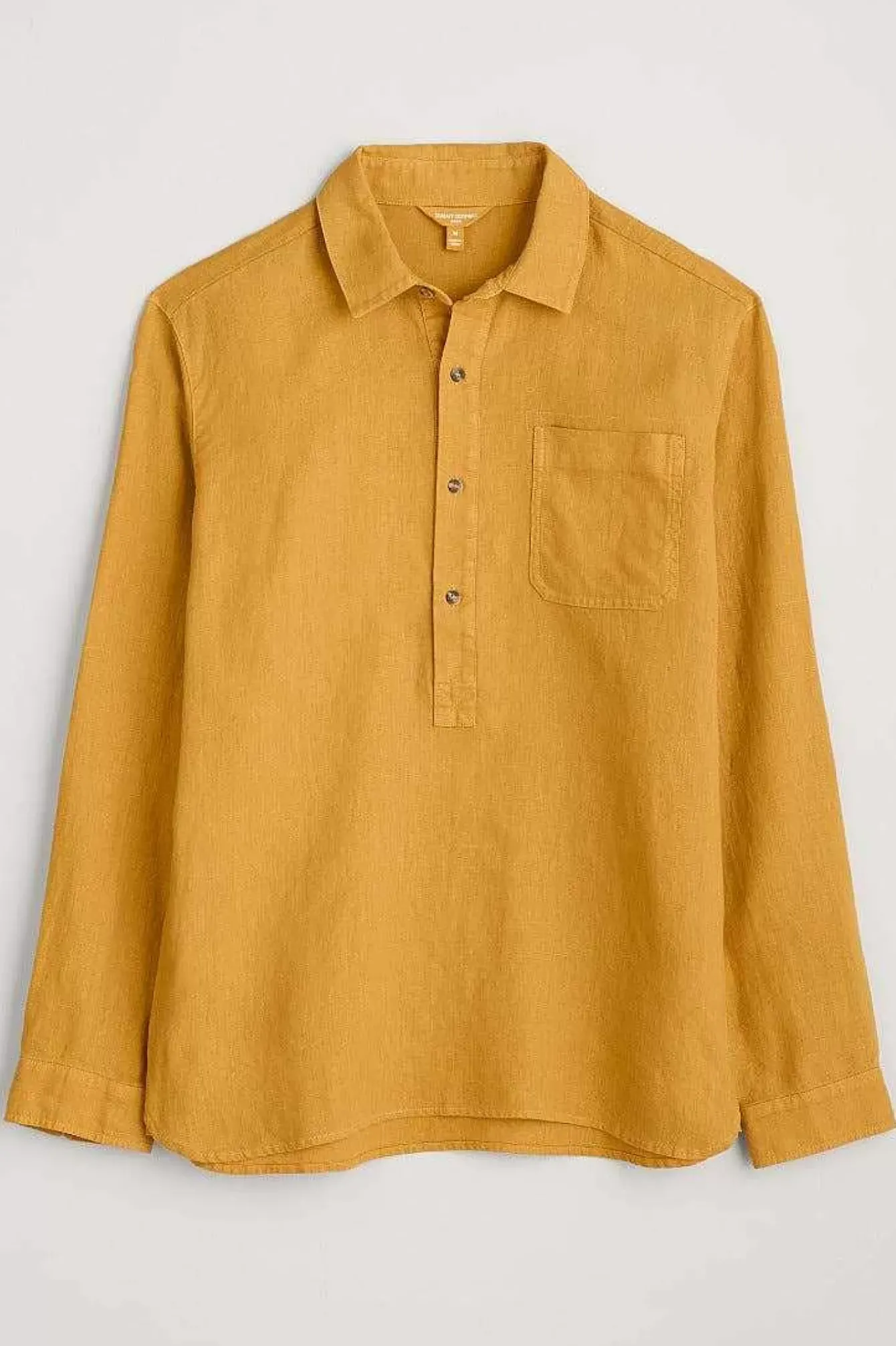 Seasalt Cornwall Tops & T-Shirts<Men's Artist's Linen Shirt Brimstone