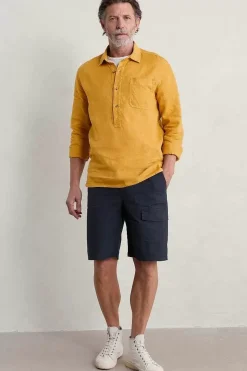 Seasalt Cornwall Tops & T-Shirts<Men's Artist's Linen Shirt Brimstone
