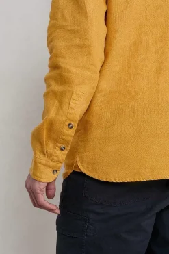Seasalt Cornwall Tops & T-Shirts<Men's Artist's Linen Shirt Brimstone