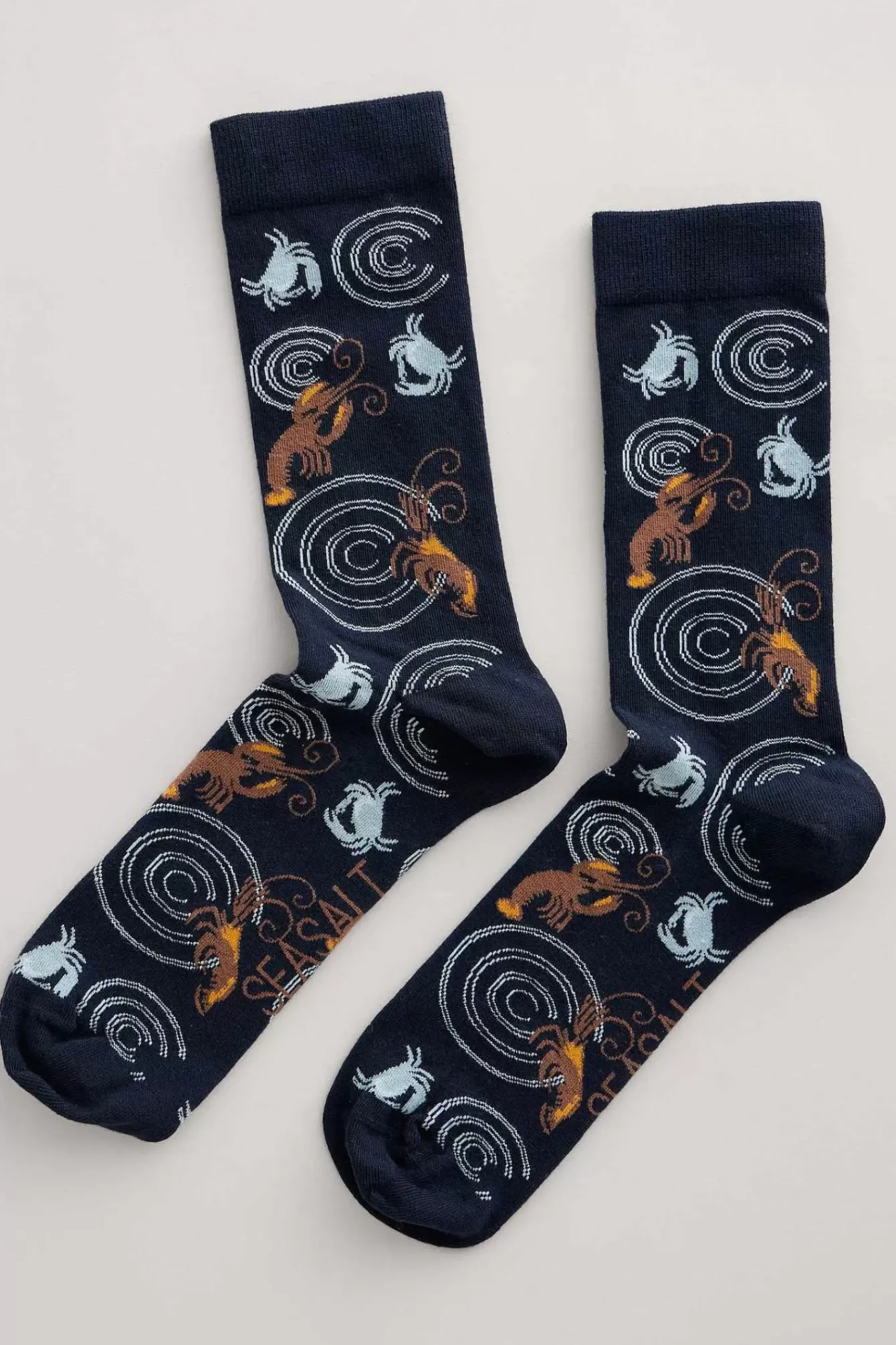Seasalt Cornwall Socks<Men's Arty Organic Cotton Socks Spirit Sail Raincloud