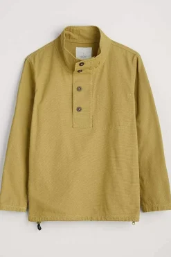 Seasalt Cornwall Tops & T-Shirts<Men's Clay Stone Organic Cotton Pullover Smock Oregano