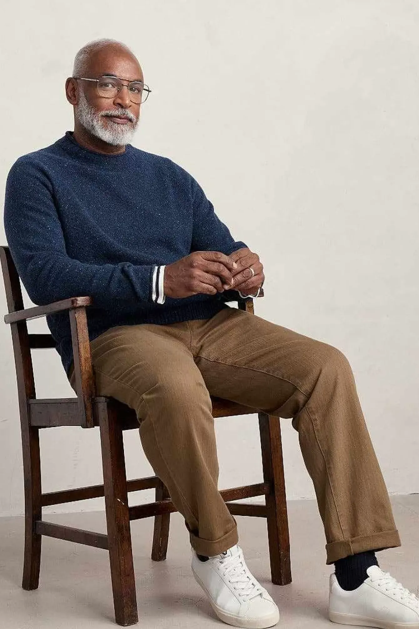 Seasalt Cornwall Knitwear<Men's Fitcher Knitted Jumper French Blue
