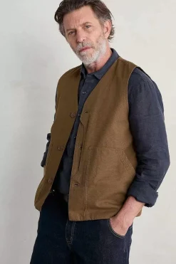 Seasalt Cornwall Coats & Jackets<Men's Organic Cotton Metern Waistcoat Gully