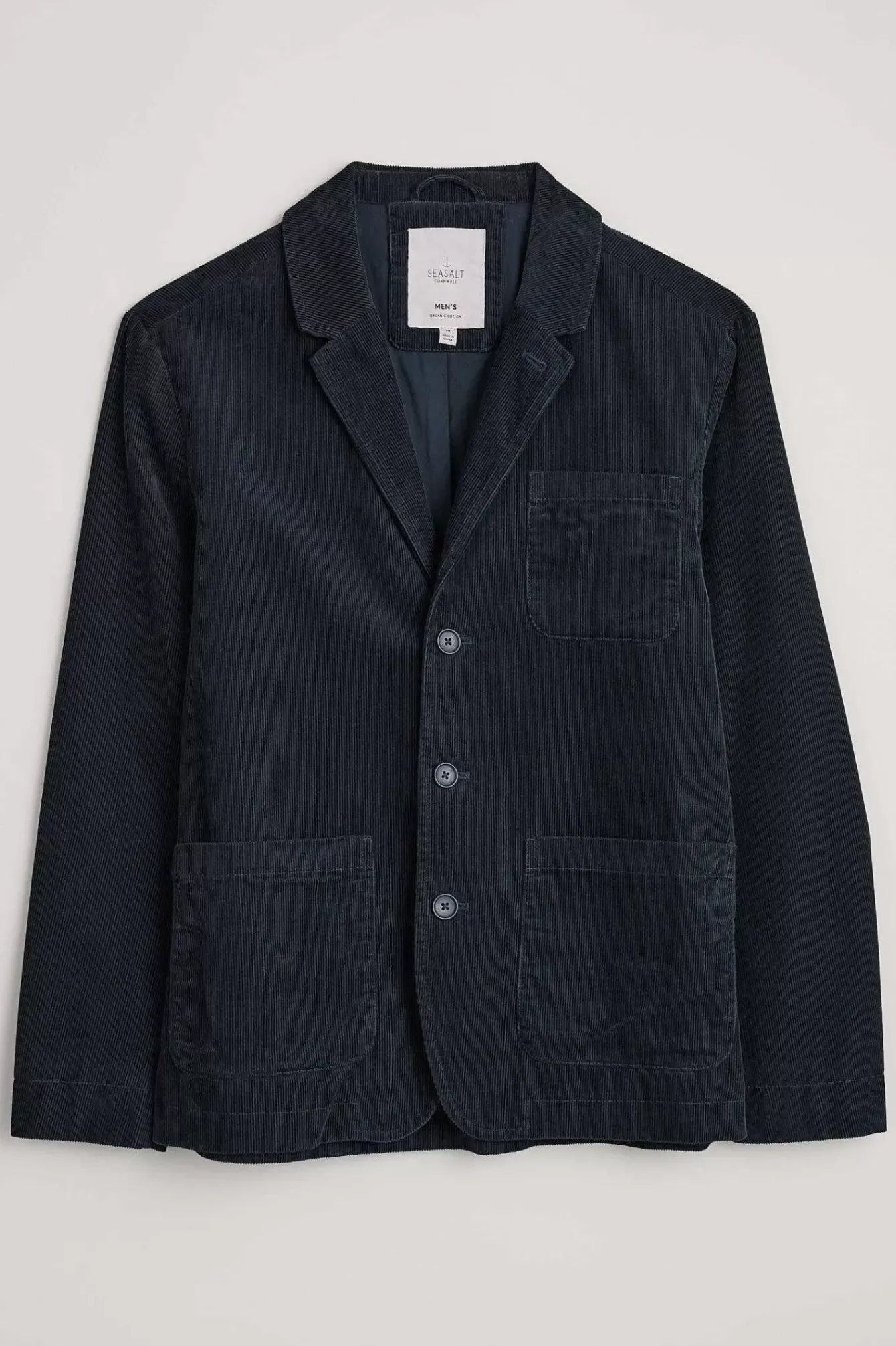 Seasalt Cornwall Coats & Jackets<Men's Plantsman Cord Blazer Inkwell