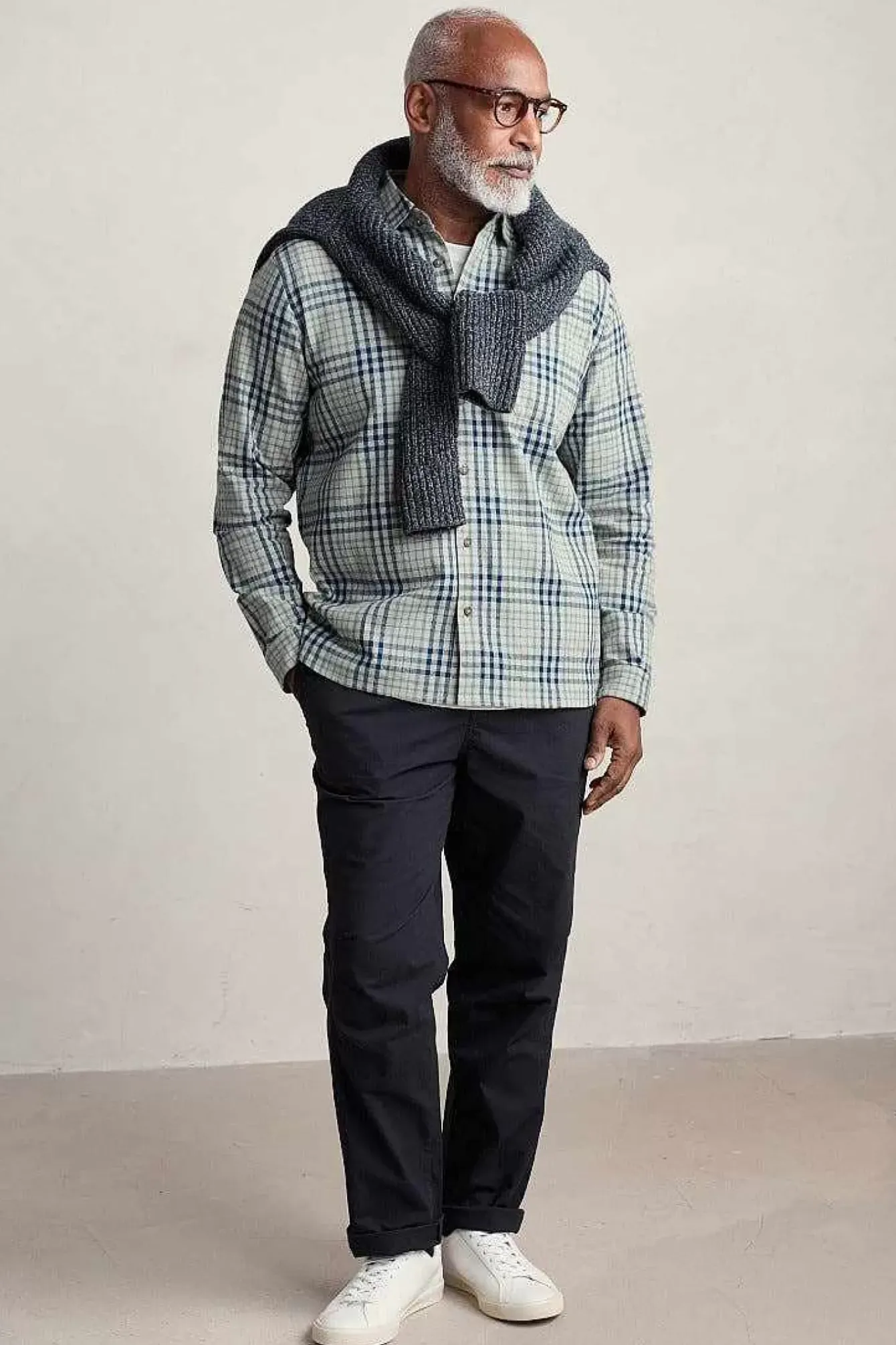 Seasalt Cornwall Shirts<Men's Rivalen Organic Cotton Shirt Lichen Driftwood