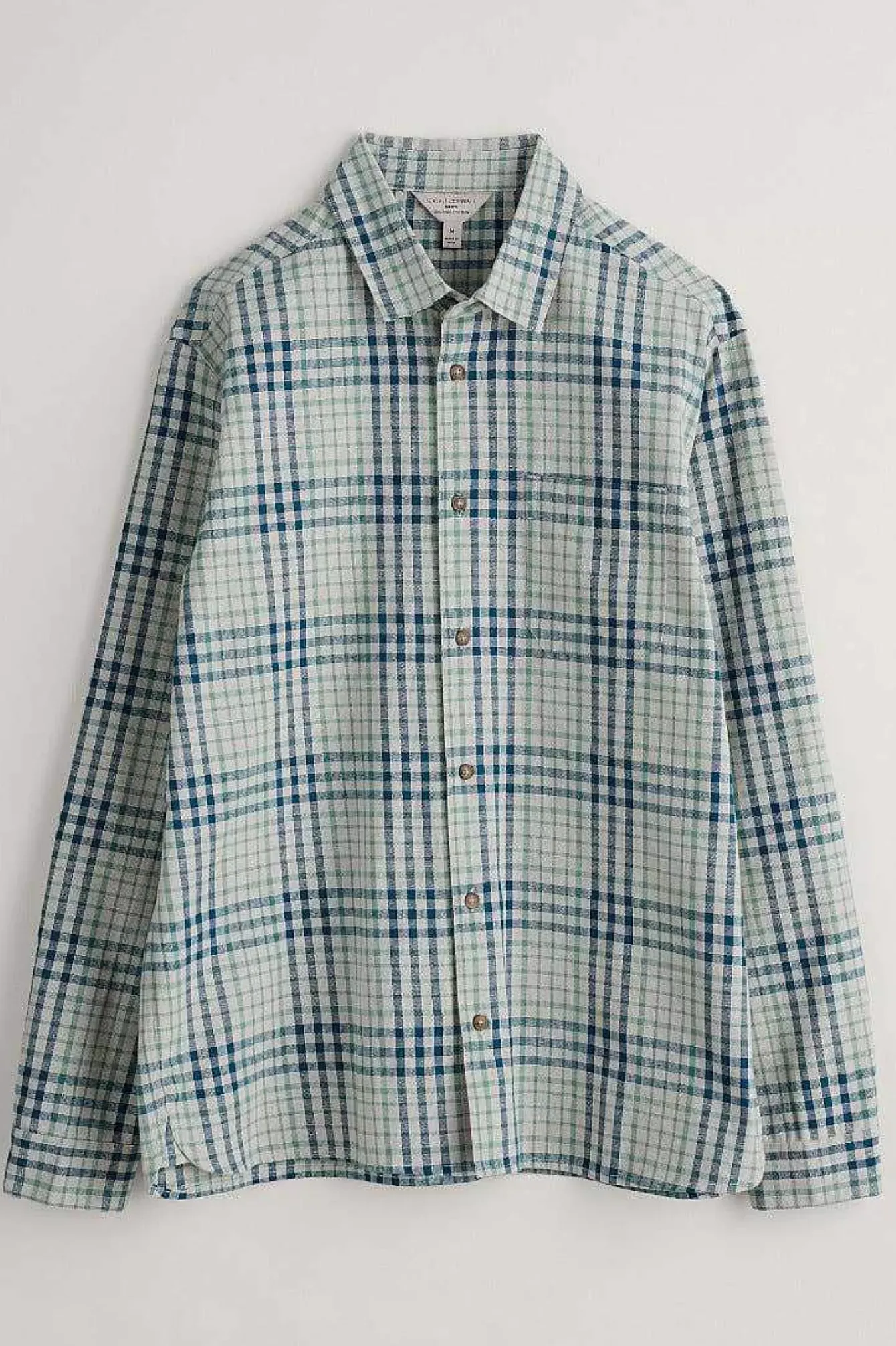 Seasalt Cornwall Shirts<Men's Rivalen Organic Cotton Shirt Lichen Driftwood