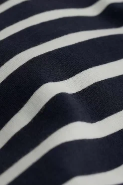 Seasalt Cornwall 2 Mix & Match<Men's Sailor Shirt (Gots) Breton Inkwell Chalk