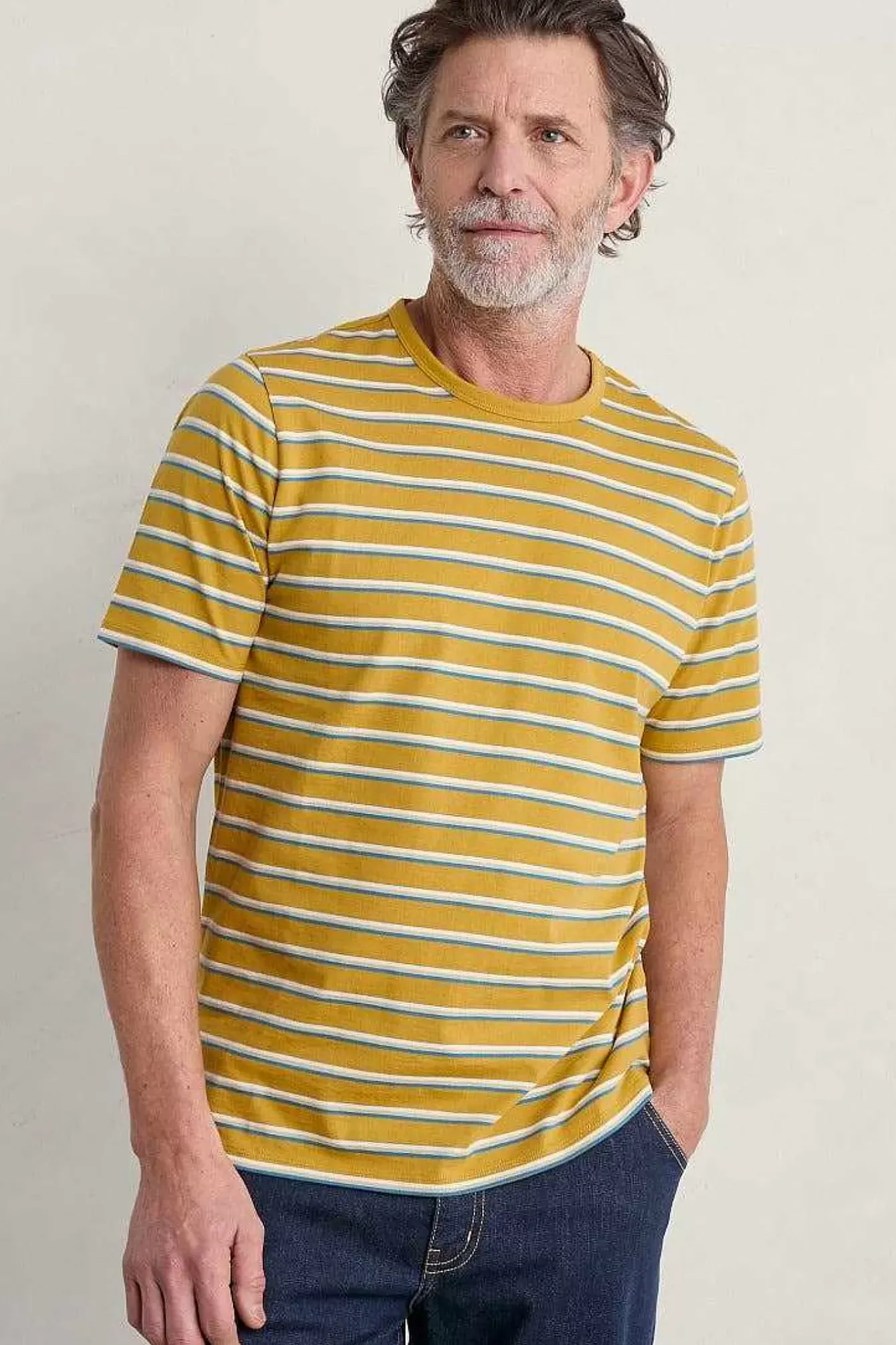 Seasalt Cornwall 2 Mix & Match<Men's Seven Seas Sailor Tee (Gots) Upside Brimstone