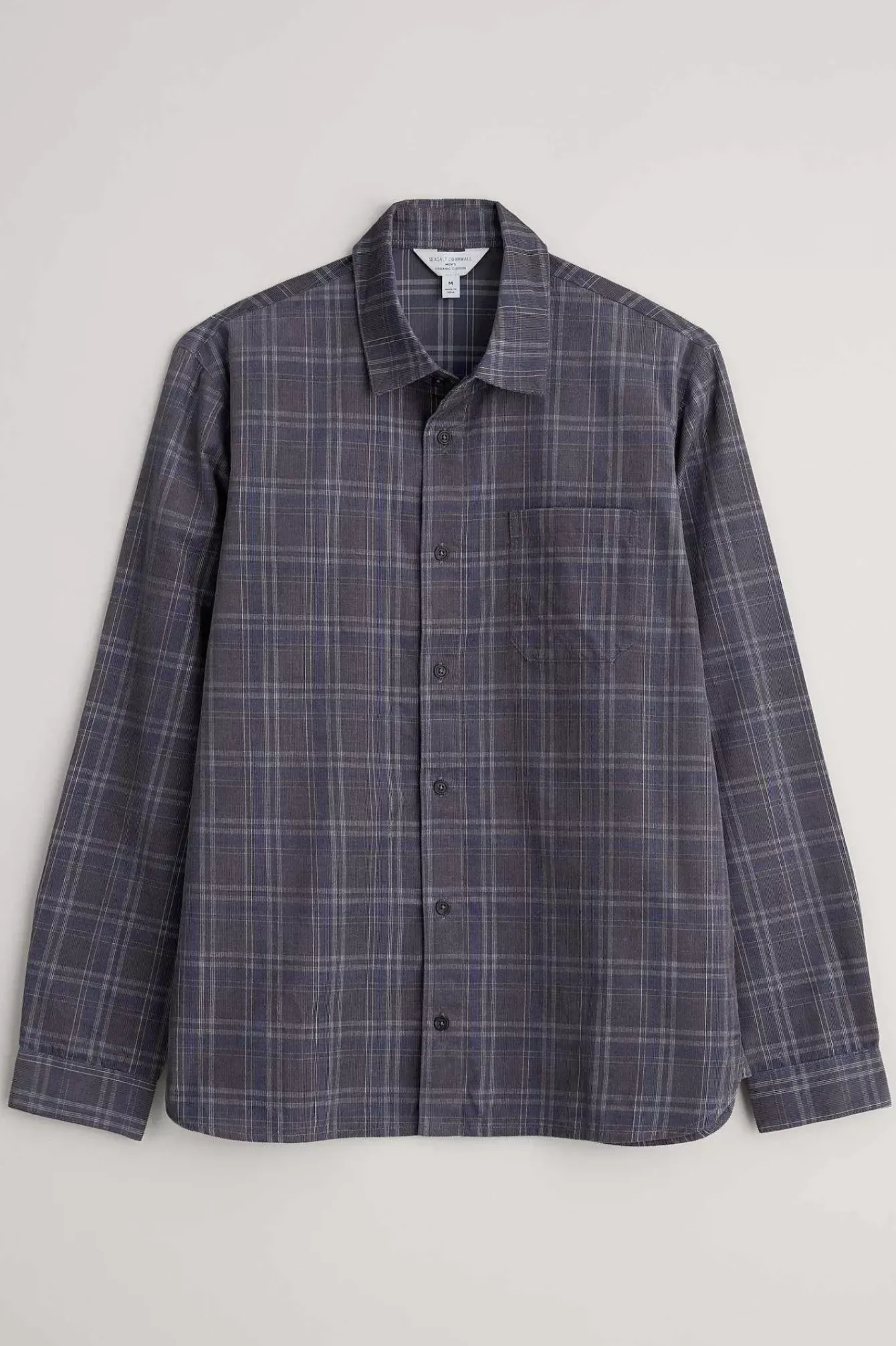 Seasalt Cornwall Tops & T-Shirts<Men's Shoreman Cord Shirt Honesty Steel