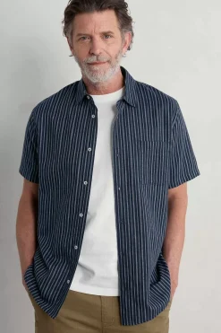 Seasalt Cornwall Shirts<Men's Skylight Cave Short Sleeve Shirt Haco Maritime