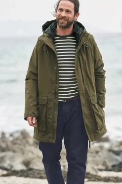 Seasalt Cornwall Coats & Jackets<Men's Tin Coast Waterproof 3 In 1 Coat Rich Olive