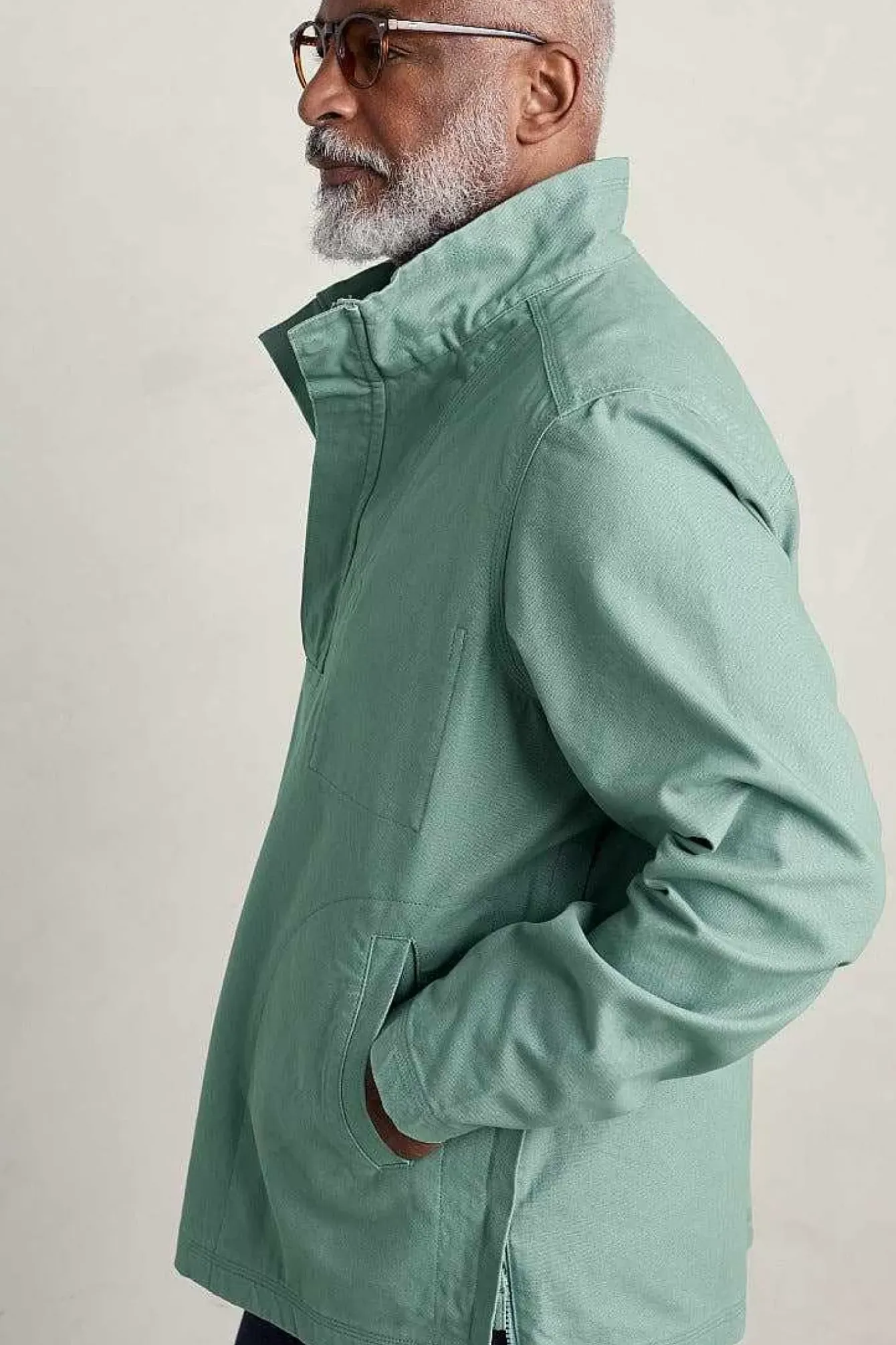 Seasalt Cornwall Tops & T-Shirts<Men's Trelew Smock Sardine