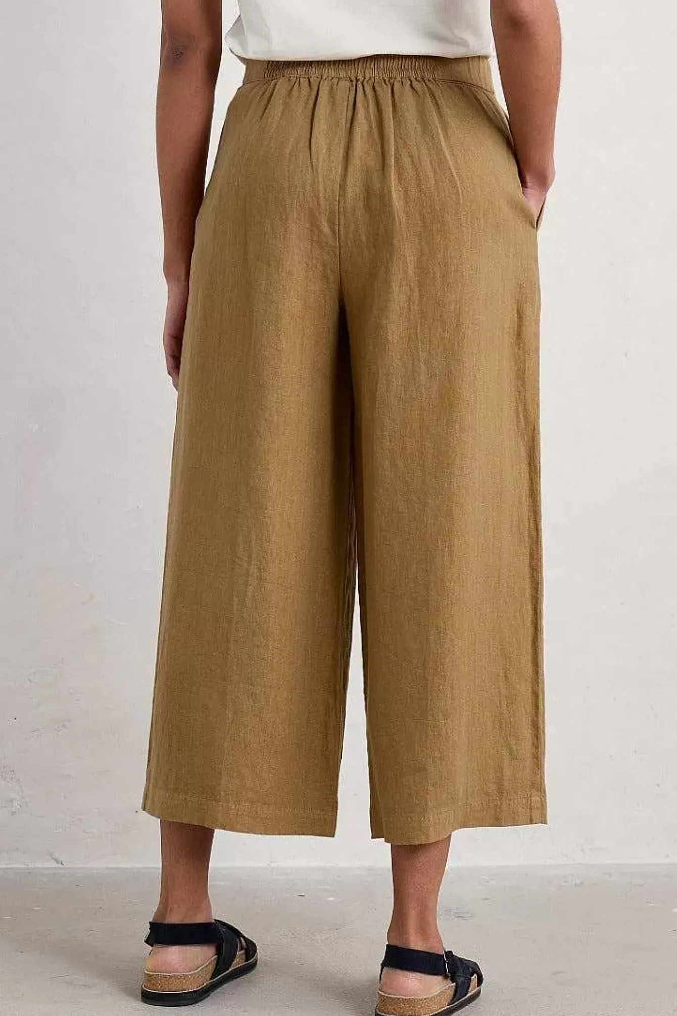 Seasalt Cornwall Trousers & Shorts<Merrivale Linen Culottes Sand Dune