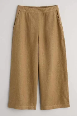 Seasalt Cornwall Trousers & Shorts<Merrivale Linen Culottes Sand Dune