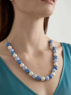Seasalt Cornwall Jewellery<Moorland Haze Bead Necklace Acacia Sailboat
