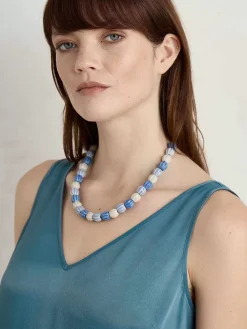 Seasalt Cornwall Jewellery<Moorland Haze Bead Necklace Acacia Sailboat