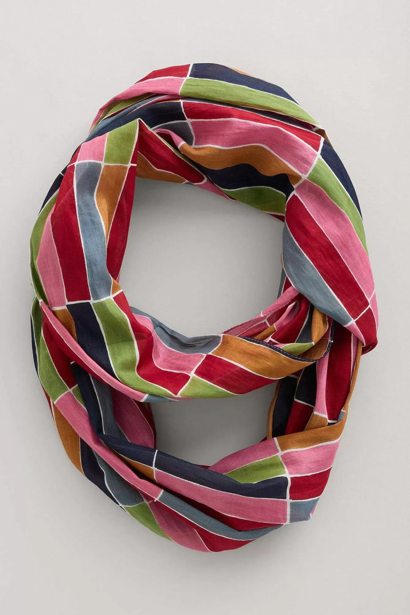 Seasalt Cornwall Scarves & Shawls<New Everyday Circle Scarf Colour Stack Rose