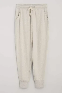 Seasalt Cornwall Trousers & Shorts<Night Air Organic Cotton Cuffed Joggers Melange Chalk