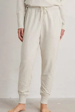 Seasalt Cornwall Trousers & Shorts<Night Air Organic Cotton Cuffed Joggers Melange Chalk