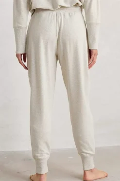 Seasalt Cornwall Trousers & Shorts<Night Air Organic Cotton Cuffed Joggers Melange Chalk