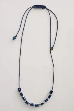 Seasalt Cornwall Jewellery<Noon Moor Ceramic Bead Necklace Aran Light Squid Mix