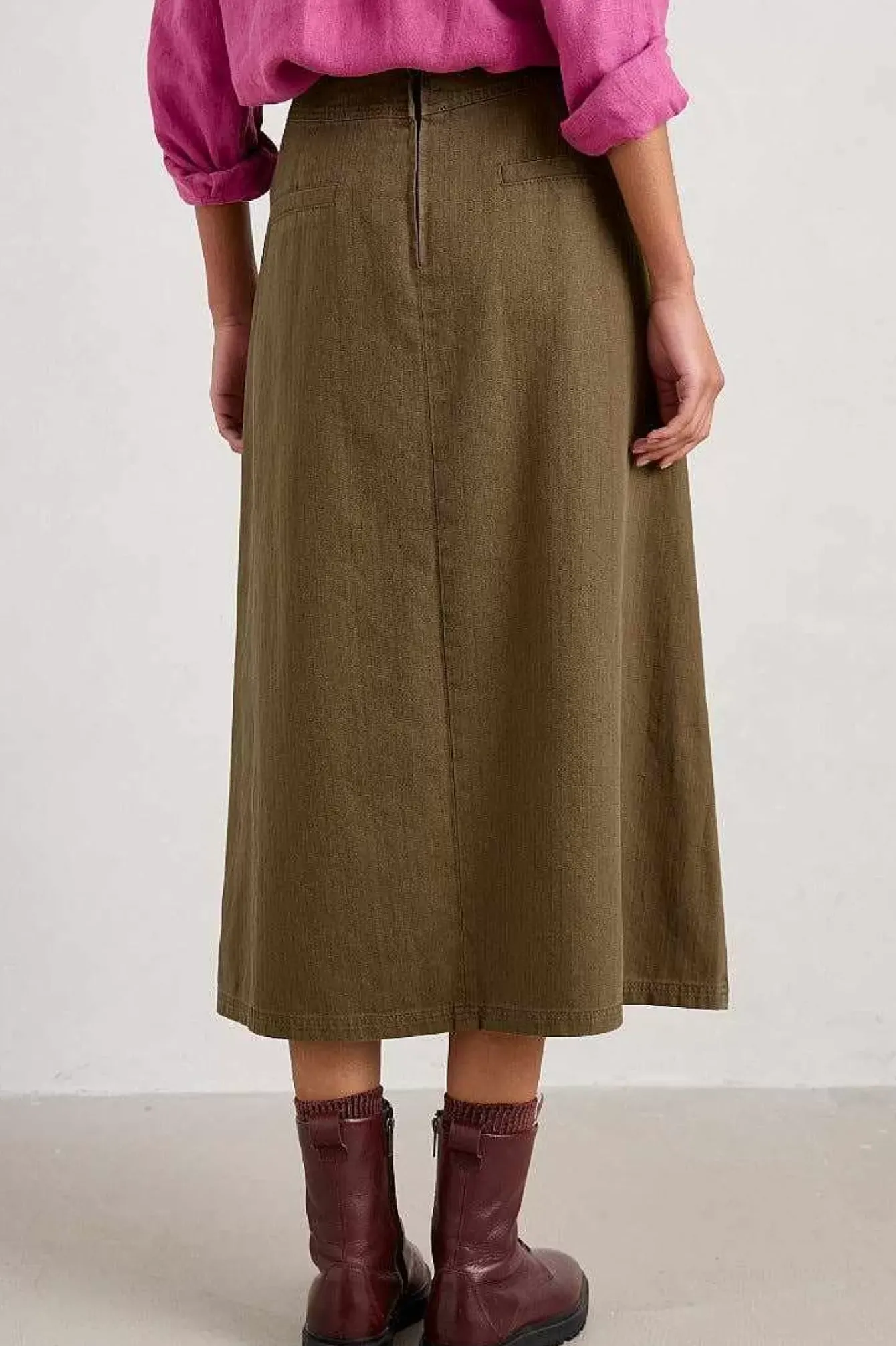 Seasalt Cornwall Skirts<Penjerrick Midi Skirt Laurel