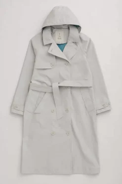 Seasalt Cornwall Coats & Jackets<Penweathers Waterproof Trench Coat Driftwood