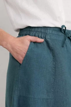 Seasalt Cornwall Skirts<Pepper Moth Linen Skirt Pool