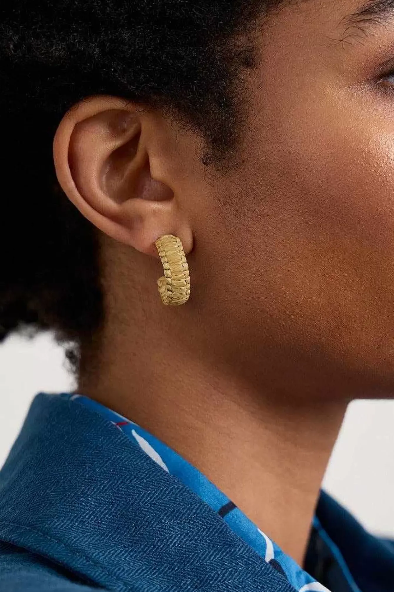 Seasalt Cornwall Jewellery<Petrel Hoop Raffia Hoop Earrings Agapanthus