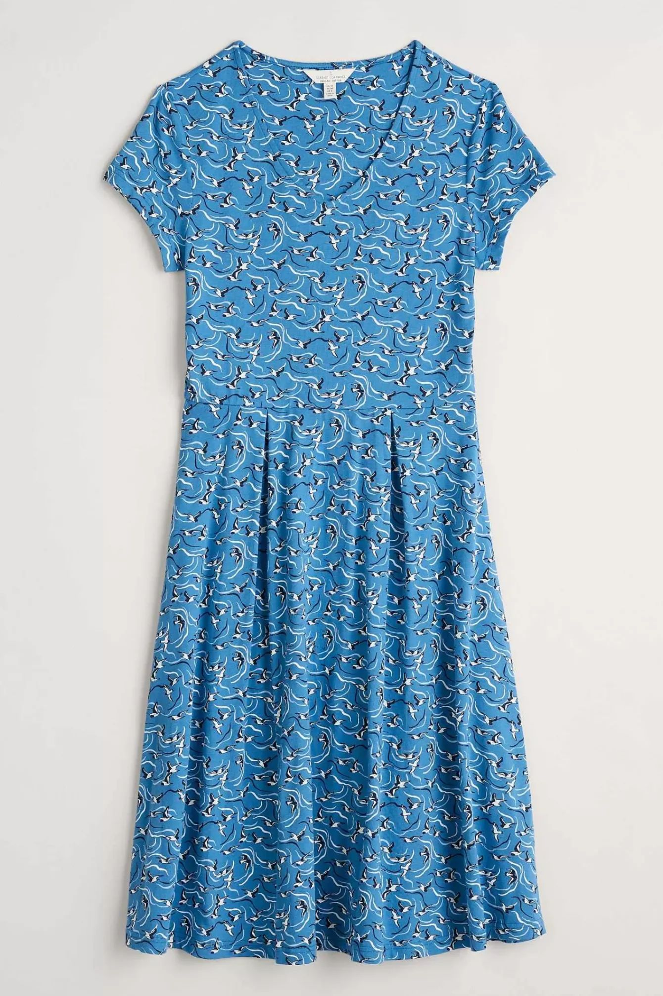 Seasalt Cornwall Dresses<Pier View Jersey Dress River Birds Sailboats