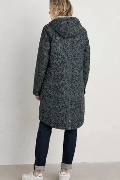 Seasalt Cornwall Coats & Jackets<Plant Hunter Waterproof Coat Folk Meadow Nickel