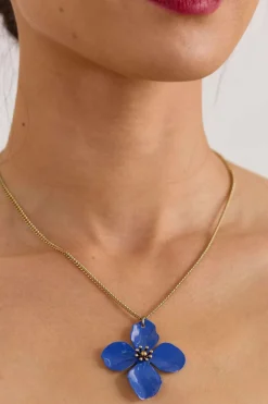 Seasalt Cornwall Jewellery<Pollinator Flower Pendant Lunaria Blue Jay