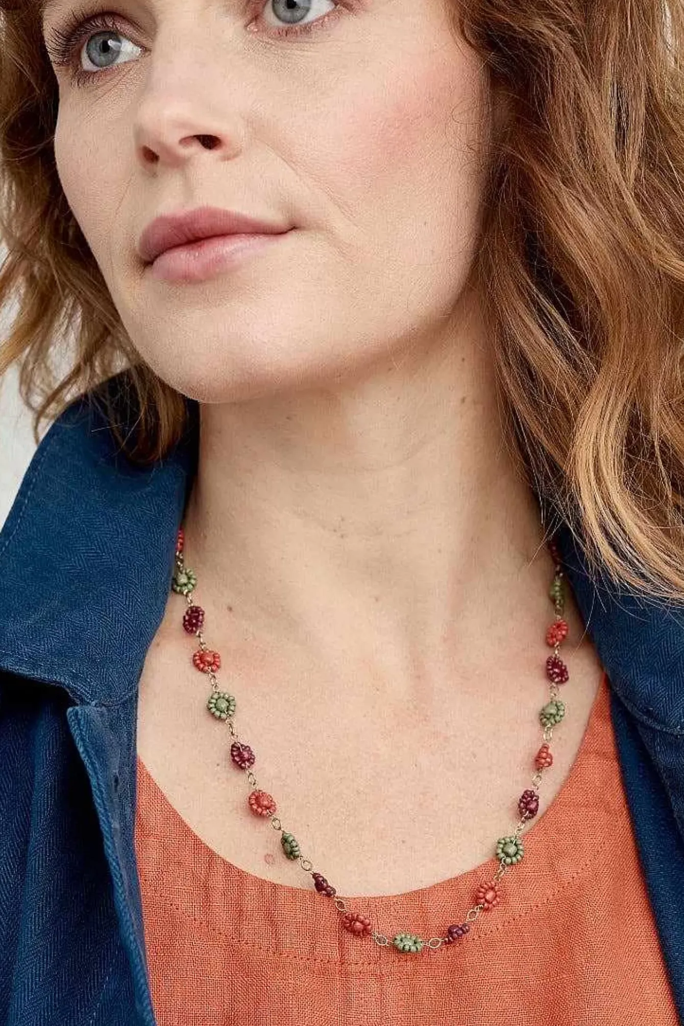 Seasalt Cornwall Jewellery<Polyantha Floral Bead Necklace Crab Shell Mix