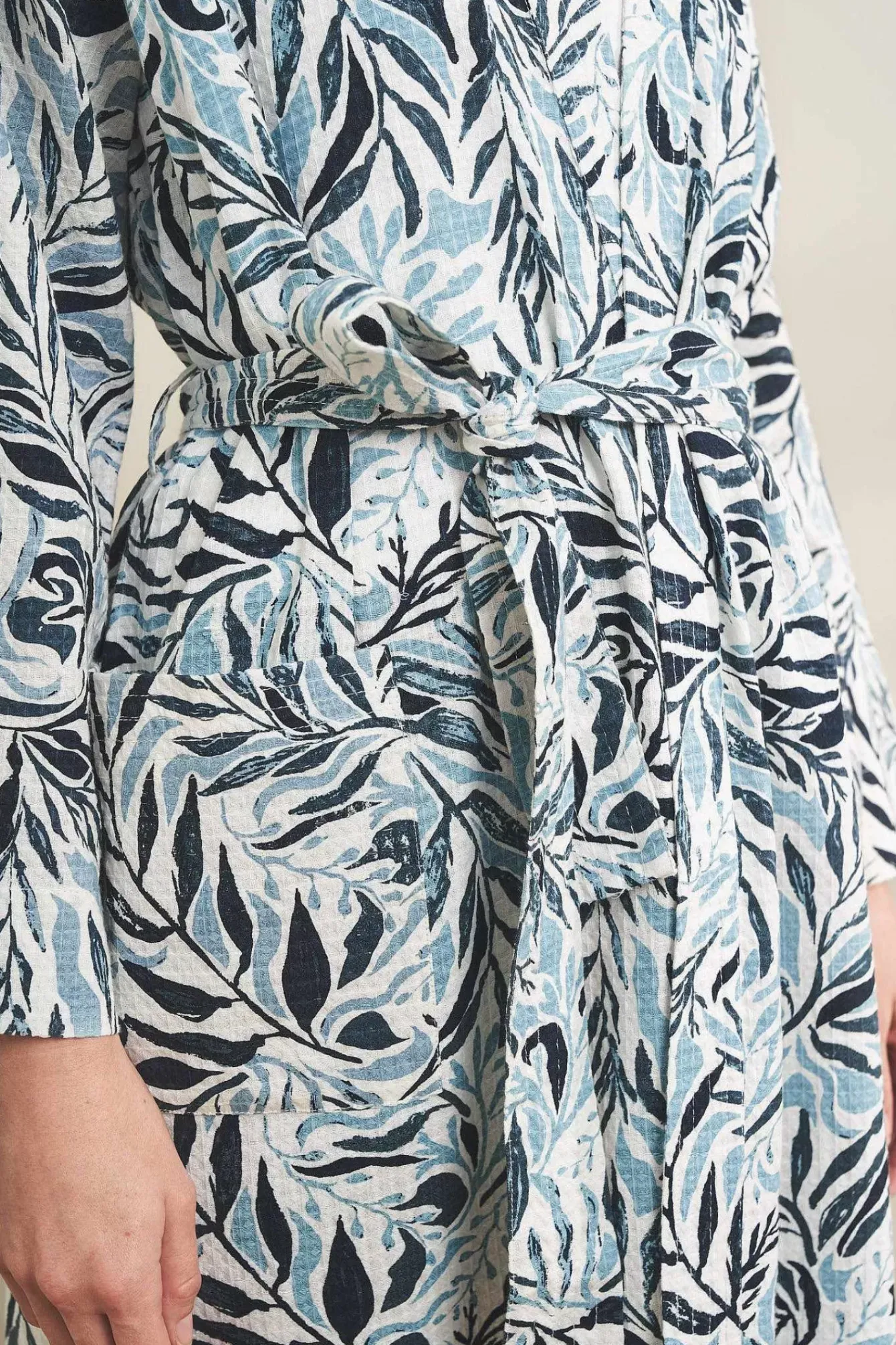 Seasalt Cornwall Nightwear<Pottering Gown Kelp Forest Reflection