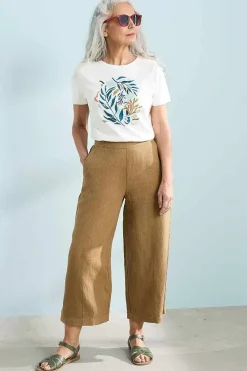 Seasalt Cornwall Tops<Printing Ink Organic Cotton T-Shirt Painted Kelp Chalk
