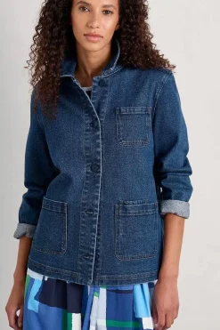 Seasalt Cornwall Coats & Jackets<Reading Rocks Jacket Mid Indigo Wash