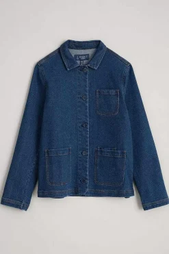 Seasalt Cornwall Coats & Jackets<Reading Rocks Jacket Mid Indigo Wash