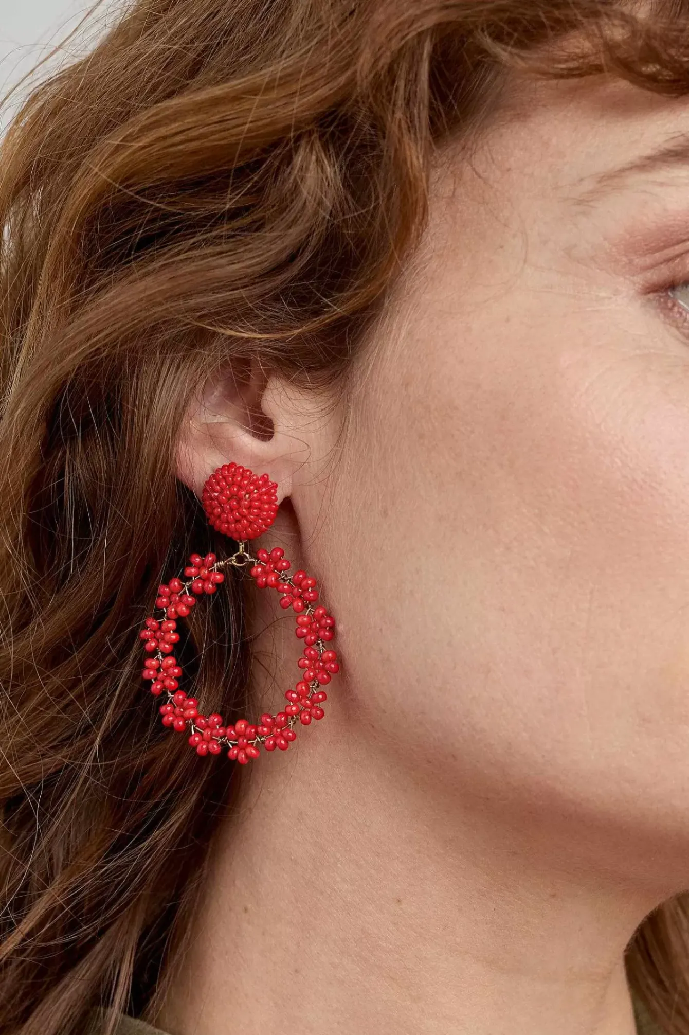Seasalt Cornwall Jewellery<Redpoll Beaded Circle Earrings Crab Shell