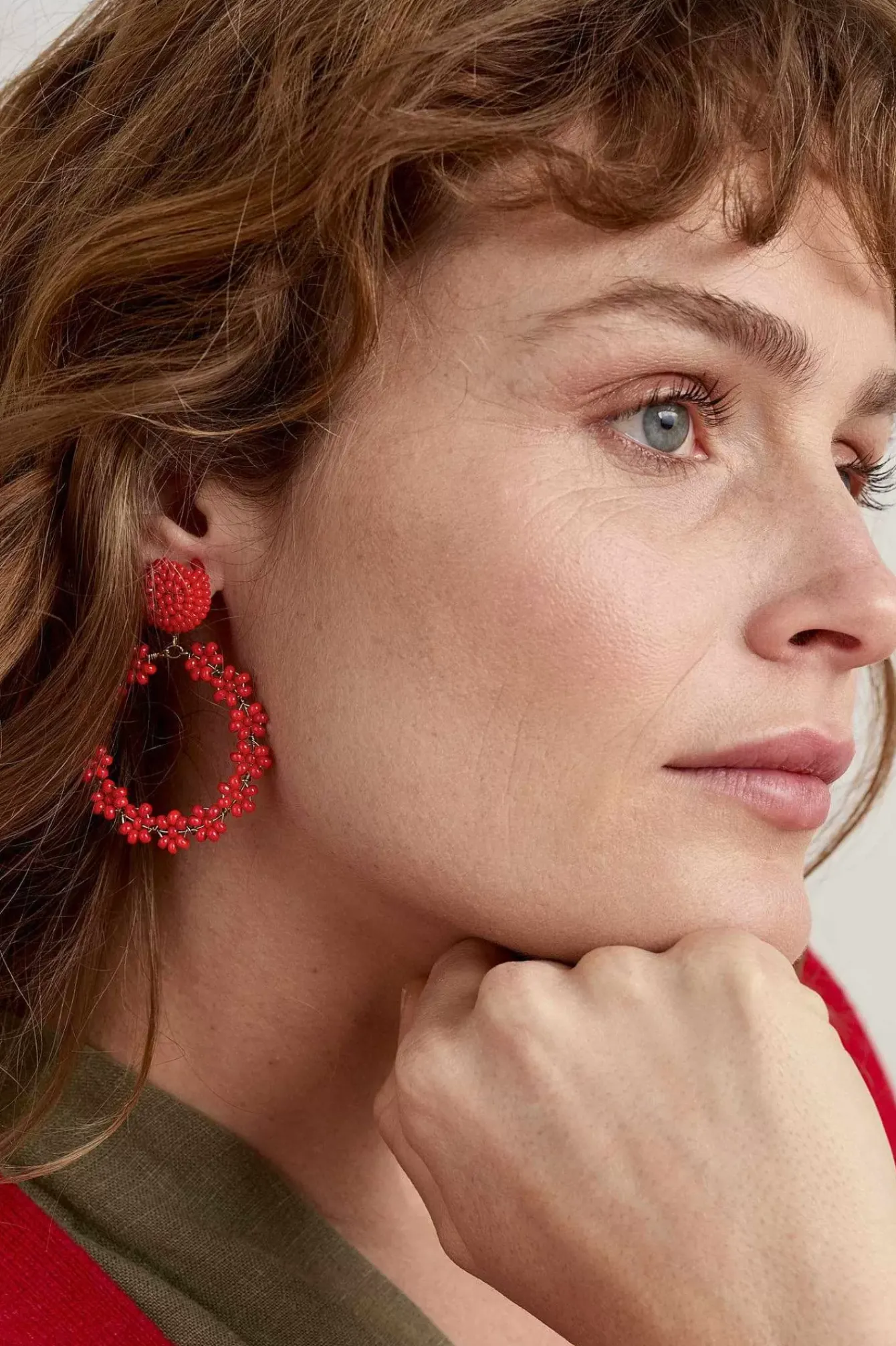 Seasalt Cornwall Jewellery<Redpoll Beaded Circle Earrings Crab Shell