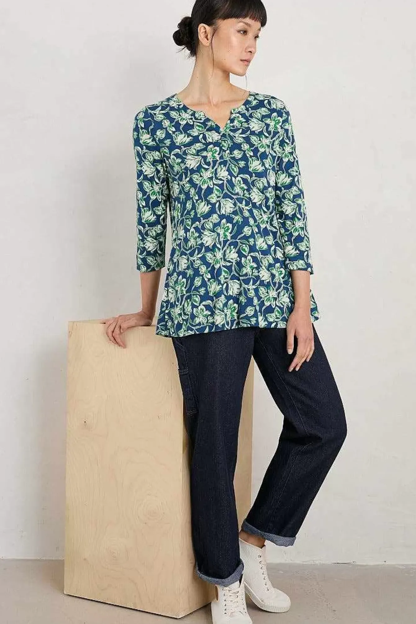 Seasalt Cornwall Tops<Risso Jersey Top Cyclamen Marine