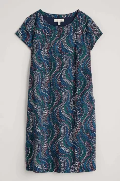 Seasalt Cornwall Dresses<River Cove Shift Dress River Spot Maritime