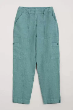 Seasalt Cornwall Trousers & Shorts<Rock Pipit Linen Trousers Watercress