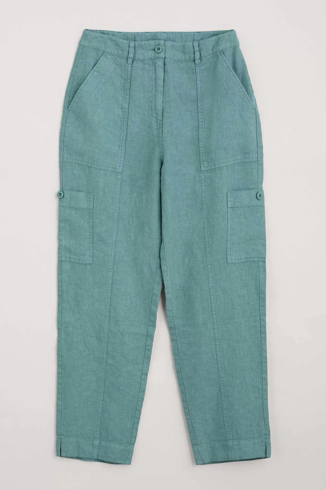 Seasalt Cornwall Trousers & Shorts<Rock Pipit Linen Trousers Watercress