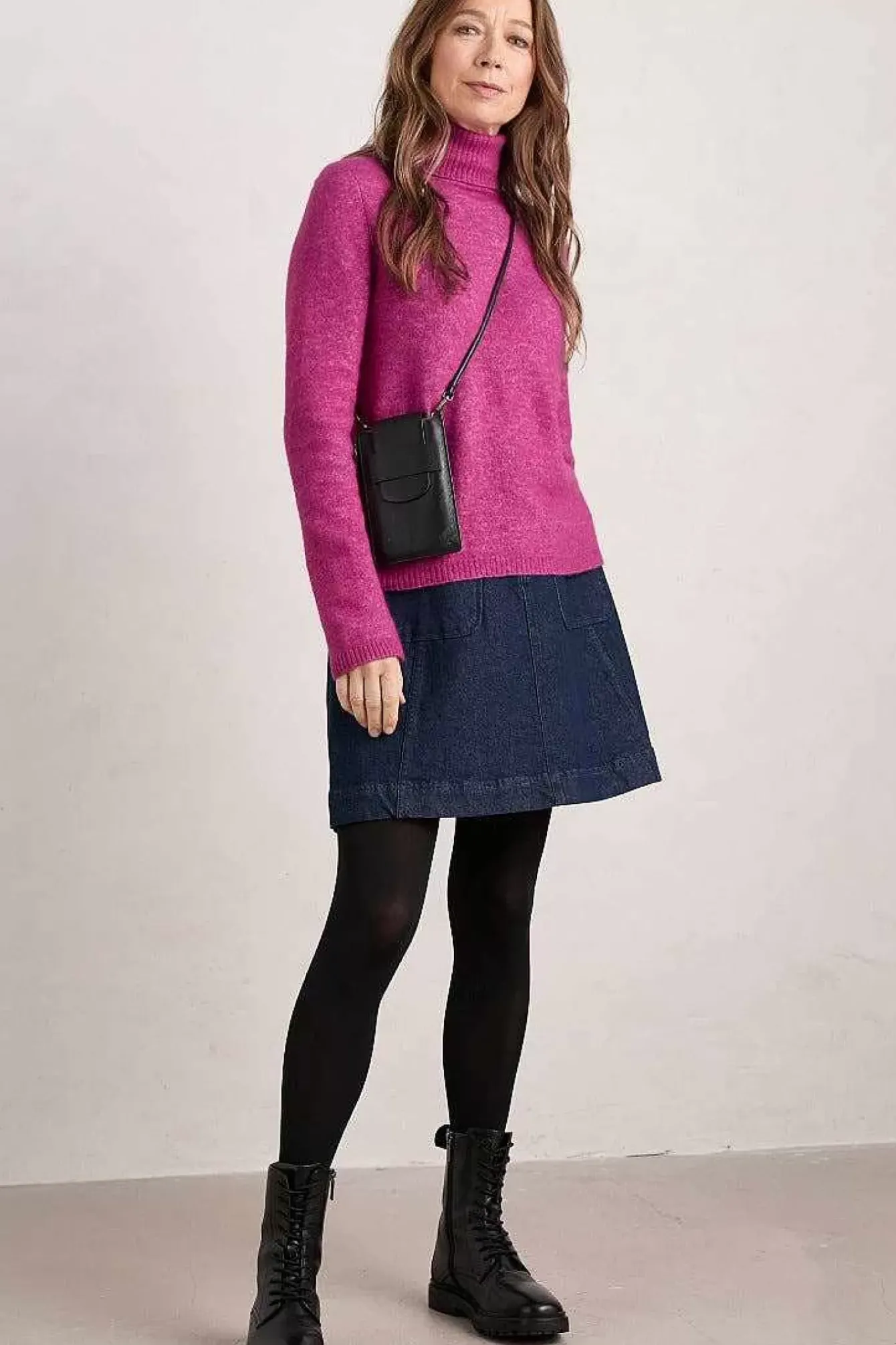 Seasalt Cornwall Skirts<Rolling Sands Denim Skirt Dark Rinse Wash