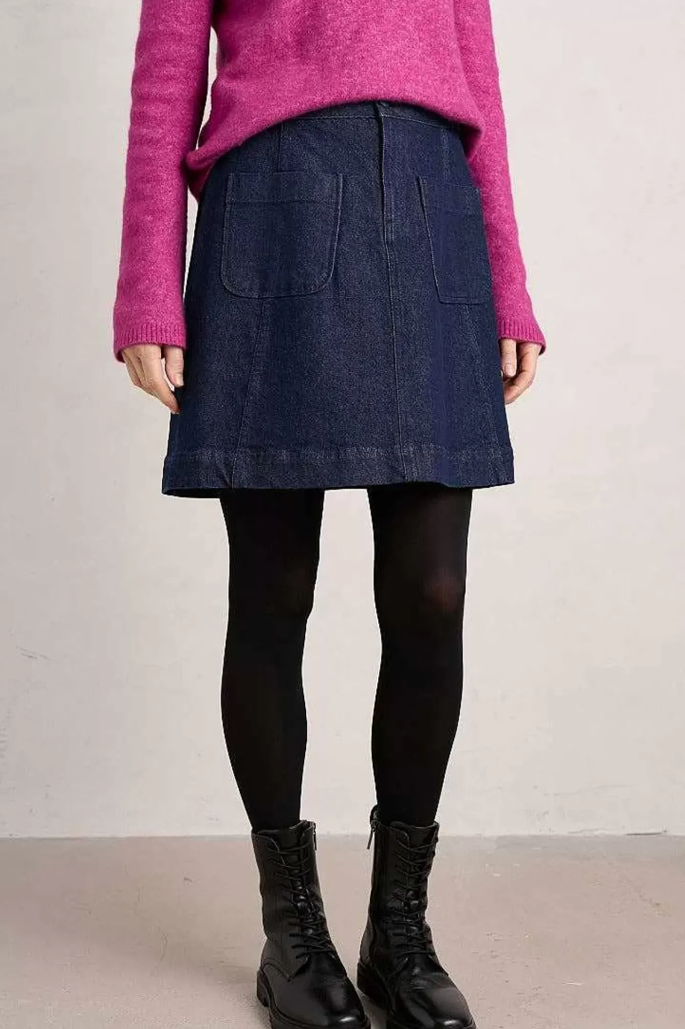 Seasalt Cornwall Skirts<Rolling Sands Denim Skirt Dark Rinse Wash