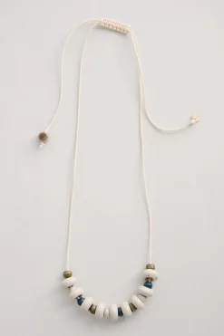 Seasalt Cornwall Jewellery<Rushes Beaded Necklace Gooseberry Chalk