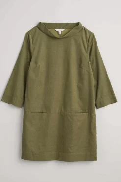 Seasalt Cornwall Tunics<Sail By The Stars Needlecord Tunic Light Olive